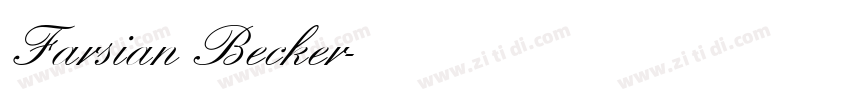 Farsian Becker字体转换